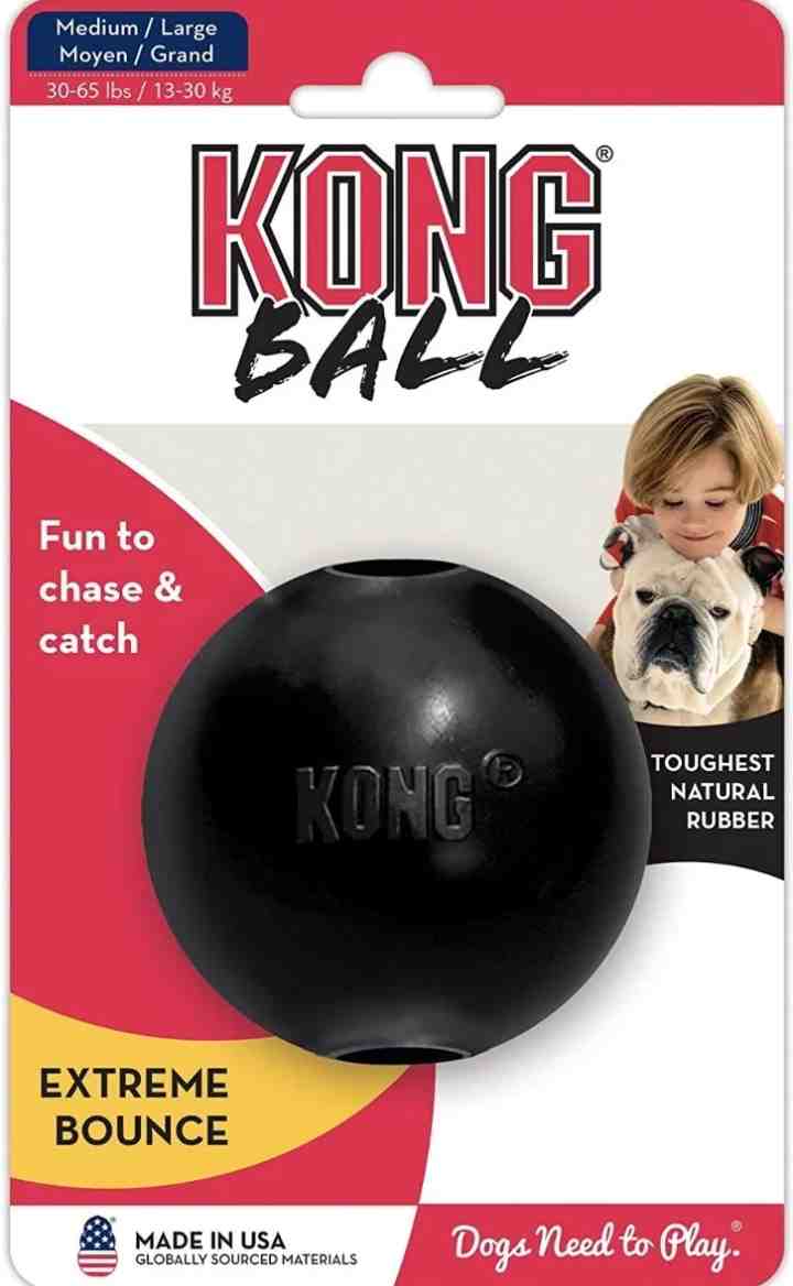 KONG BALL EXTREME MEDIUM /LARGE  DE 13 A 30 KG 